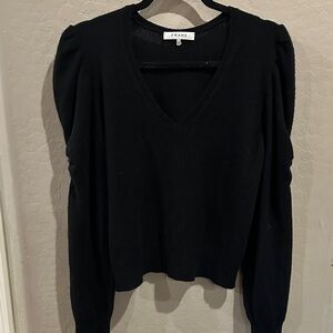 Frame Denim black sweater 100% cashmere